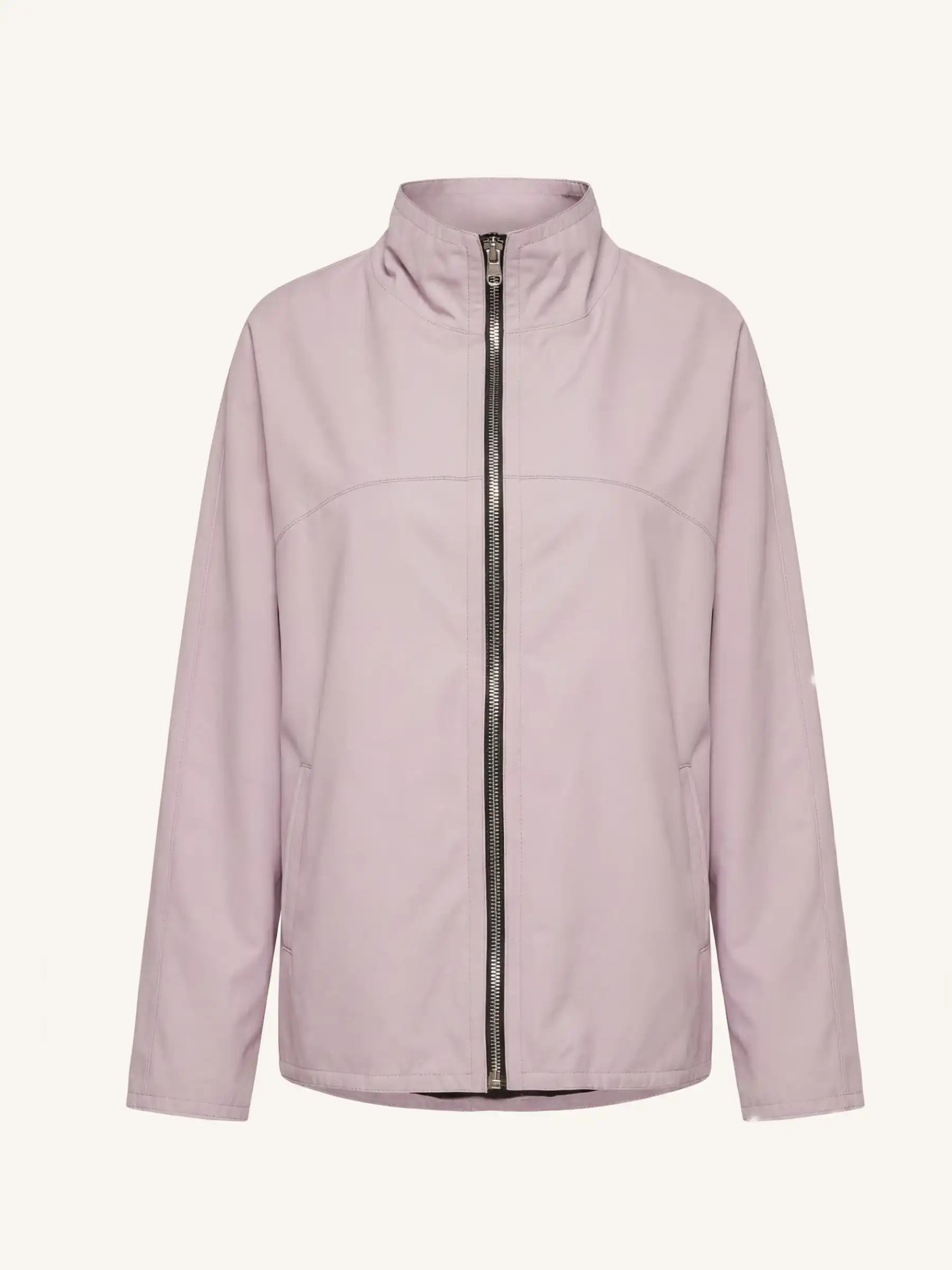 Light purple jacket on a white background